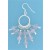 SPC CIRCLE DROP EARRINGS/RQ.BEADS      =