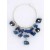 SPC 34mm HOOP/HANGING TURQUOISE CHIPS
