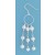 SPC 12mm CIRCLE/3 ROW PEARL DROP EARRING
