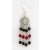 SPC CUTOUT DISC BLACK/RED CRYSTAL DROPS