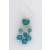 SPC TURQ BEADS DROP EARRINGS