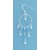 SPC CIRCLE DROP EARRING/BLUE CRYST.BEADS
