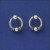 SPC 9mm BALI BITS/BEAD WIRE DROP EARRING