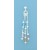 SPC 3 ROW MULTICOLOUR CRYSTAL BEAD DROPS