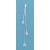SPC 3 ROW CHAIN DROPS/SQ. CZ ENDS      =