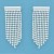 SPC 9 STRAND BEAD CHAIN DROP EARRINGS  =