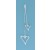 SPC 2 ROW CHAIN DROPS/CUTOUT HEARTS    =