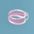 SPC PINK RUBBER/WIRE CREOLES