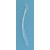 SPC CURVED 5 ROW WIRE DROPS/BLUE CRYST.=