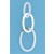 SPC 3 LINKED CUTOUT OVALS EARRINGS     =