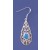 SPC TURQ FILIGREE DROP EARRINGS        =