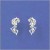 SPC TINY WINGED LADY STUDS-SOLD 3prs