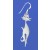 SPC POLISHED LGE CAT DROP EARRING      =