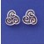 SPC FANCY OXIDISED CELTIC STUDS        =