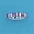 SPC SQ./BAGETTE PURPLE STONE ET RING   =