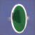 SPC 28x14 OVAL GREEN AGATE RING