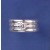SPC 5mm CZ RING + 2 PLAIN FITTED BANDS