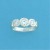 SPC FIG.EIGHT SETTING 3 STONE CZ RING  =