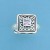 SPC SQ.LAVENDER CZ FILIGREE TOP RING