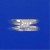 SPC 6x6mm SQ.CZ SPLIT BAND RING        =