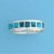 SPC TURQUOISE INLAID PLAIN RIM BAND    =