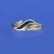 SPC LINED SHANK S SHAPE ONYX RING