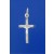 SPC 25X16mm MATT BEVELEND FLAT CRUCIFIX=