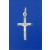 SPC 25X16mm MATT BEVELEND FLAT CRUCIFIX=