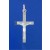 SPC 32X20mm MATT BEVELEND FLAT CRUCIFIX=