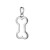 SPC CUTOUT DOG BONE PENDANT
