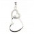 SPC LINKED HEART PLAIN/CZ PENDANT