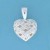 SPC CZ SET PLAIT PATTERN HEART PENDANT =