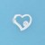 SPC CZ 15mm CAST OPEN TIF HEART PEND.  =