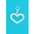 SPC  PAVE SET CZ HEART CLIPON PENDANT  =