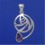 SPC TEARDROP PURPLE STONE RM STYLE PEND=