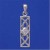 SPC CZ WEAVE DES.RM STYLE RECT.PENDANT =