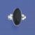 SPC 18x10mm OVAL ONYX RING WITH BEADS  =