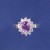 SPC AMETHYST/CZ OVAL CLUSTER RING