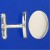 SPC 17x12mm PLAIN SOLID OVAL CUFFLINK