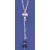 SPC Y CHAIN WITH ONYX BEADS+HEART DROP