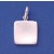 SPC SQ.HOLLOW POLISHED TAG PENDANT     =