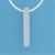 SPC 25x4x4mm POLISHED BAR PENDANT     +C