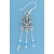 SPC BLUE CRYSTAL DROP EARRINGS