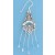 SPC BLUE CRYSTAL DROP EARRINGS