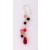 SPC MULTI-COL. REAL STONE DROP EARRINGS