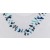 SPC 3 ROW TURQ/LAPIS CHIPS CHAIN