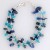 SPC 3 ROW TURQ/LAPIS CHIPS BRACELET