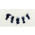 SPC SNAKE CHAIN WITH 5 LAPIS CHIP DROPS=
