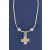 SPC CROSS PENDANT ON 17" ROUND BOX CHAIN