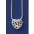 SPC 16"SNAKE CHAIN/FILIGREE  HEART